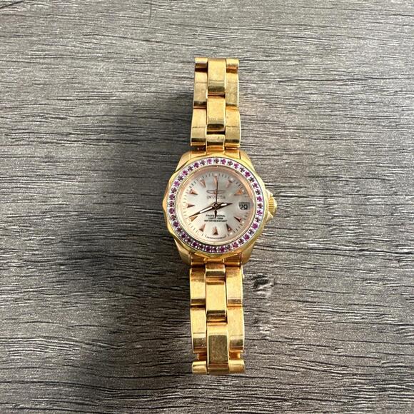 Invicta Watch Women Gemstone Swiss 3765 Mother of Pearl Ladies Rose Gold - Picture 1 of 6
